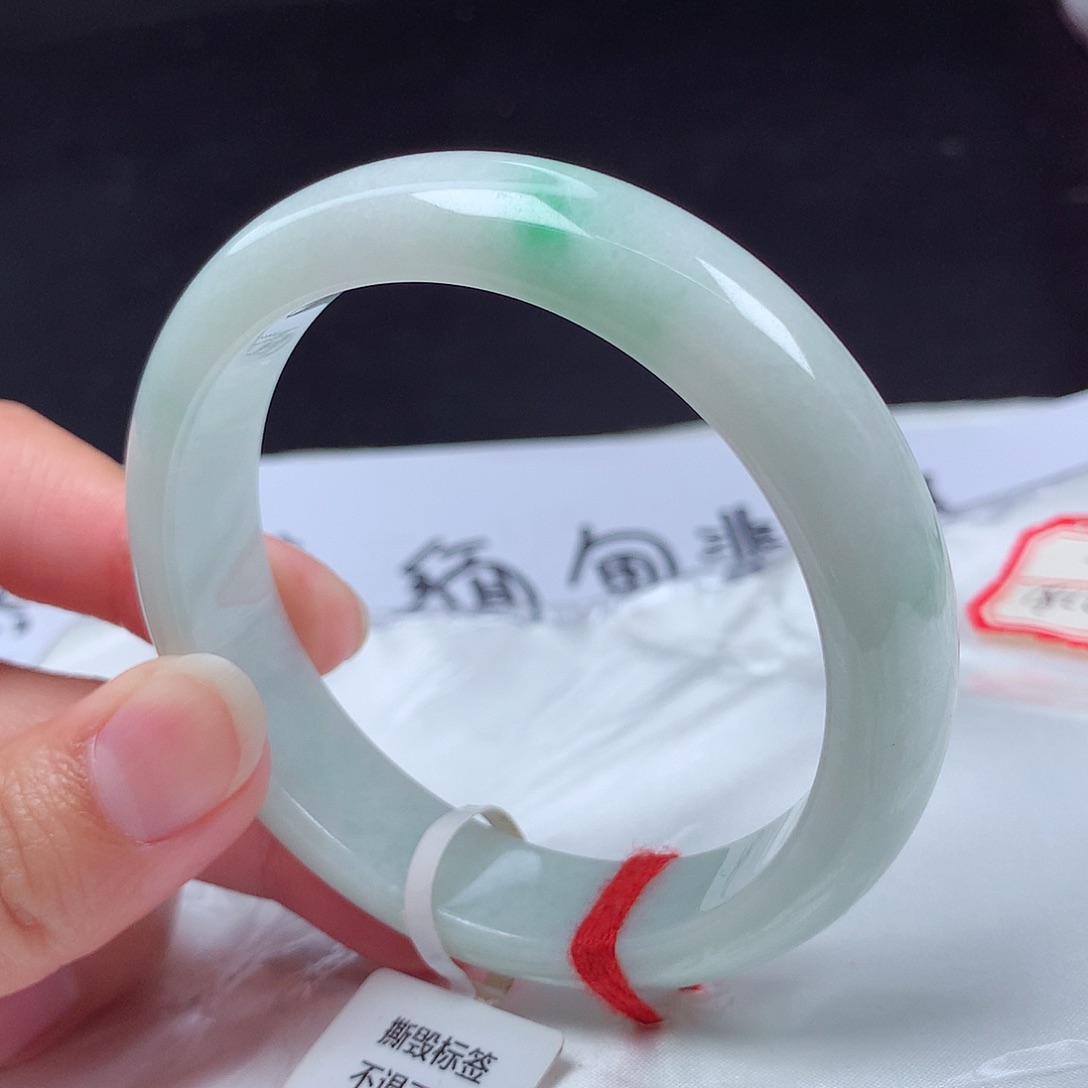 翡翠未镶嵌手镯58圈d8265