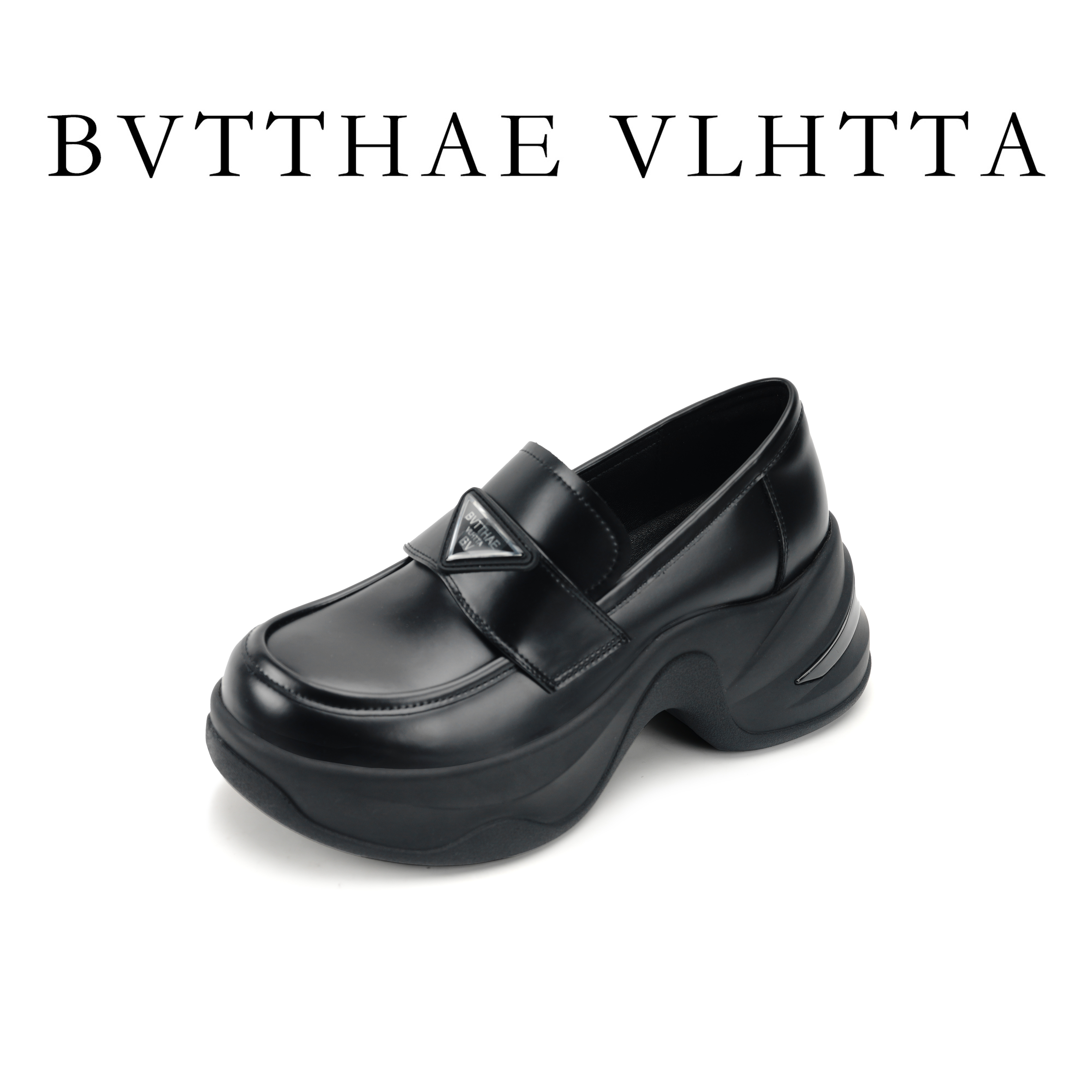 【官方正品】【5G防伪芯片】BV 女士秋季百搭时尚厚底运动乐福鞋