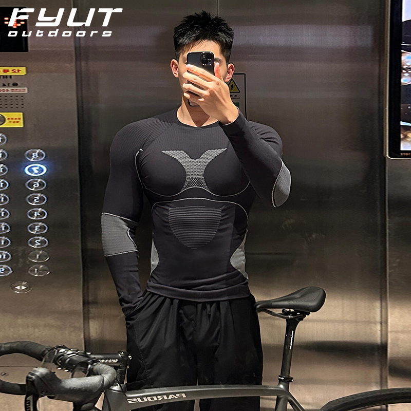 FYUT户外滑雪速干衣男排汗保暖压缩功能性内衣徒步登山打底衣裤