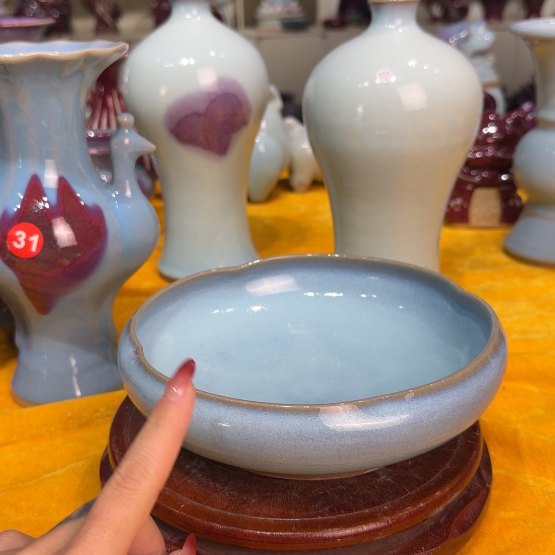 摆件陶郑家钧窑摆件