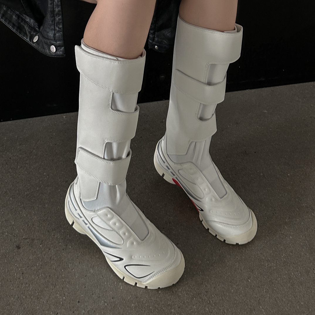 SGIRL【X805-7】2025新款长靴高筒拳击靴运动休闲平底骑士靴瘦瘦靴