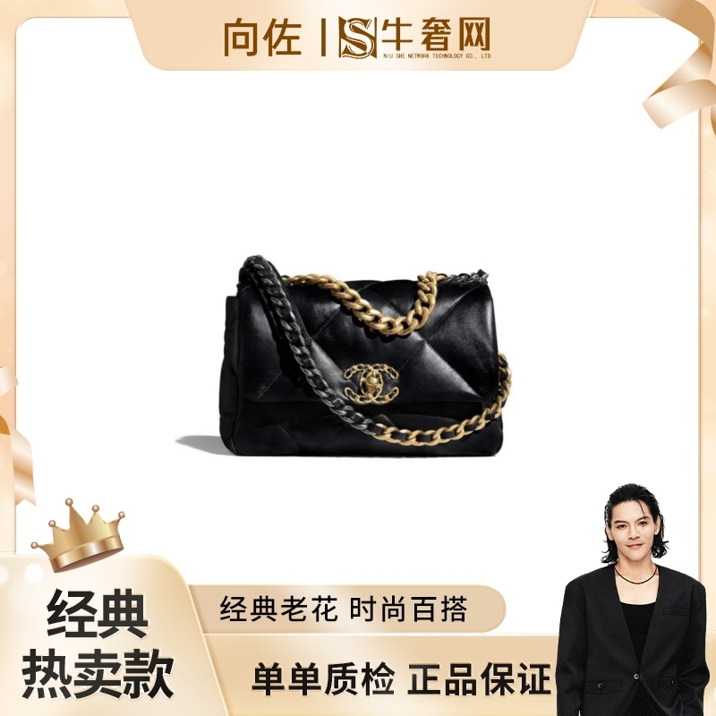 99新 Chanel/香奈儿 【向佐奢品】19bag中号/小号链条包