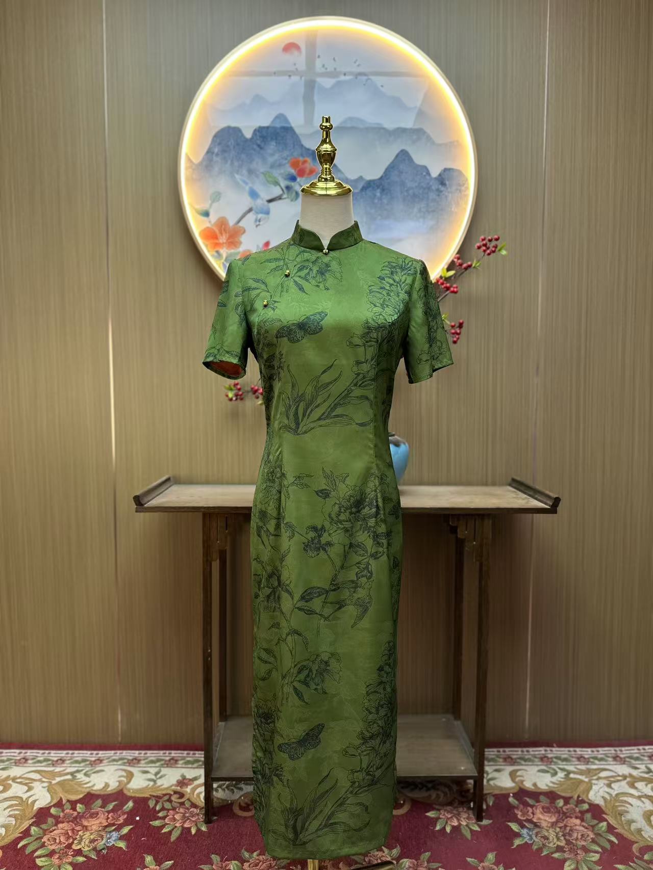 远山 日常气质文艺国风复古显瘦优雅旗袍