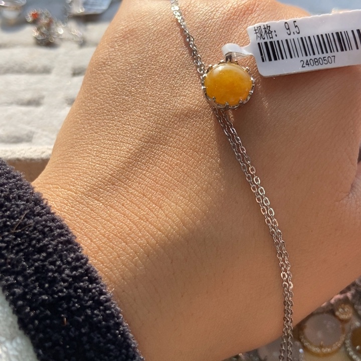 翡翠吊坠(赠链)银S925镶嵌吊坠