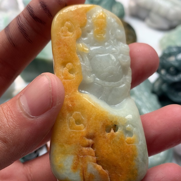 翡翠未镶嵌颈饰保真天然a货翡翠