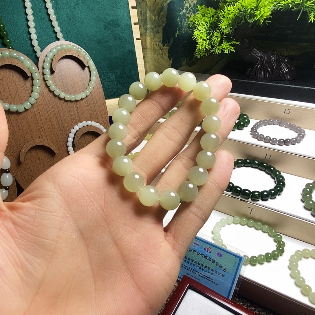 和田玉未镶嵌手链