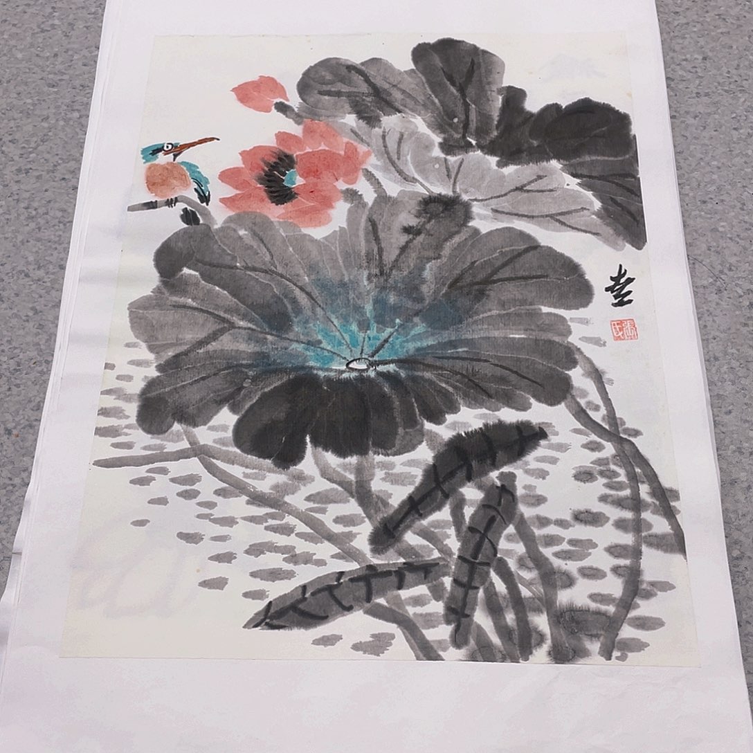 国画1.4平尺纯手绘国画作品