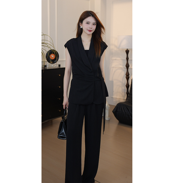 【张不晚专属】显瘦女神时尚设计师休闲两件套气质百搭