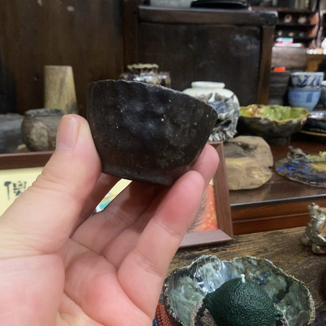 手工制作柴烧茶具