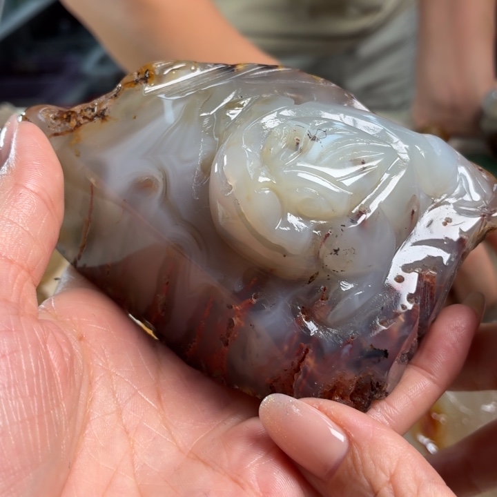 玛瑙/玉髓未镶嵌吊坠(不含链)