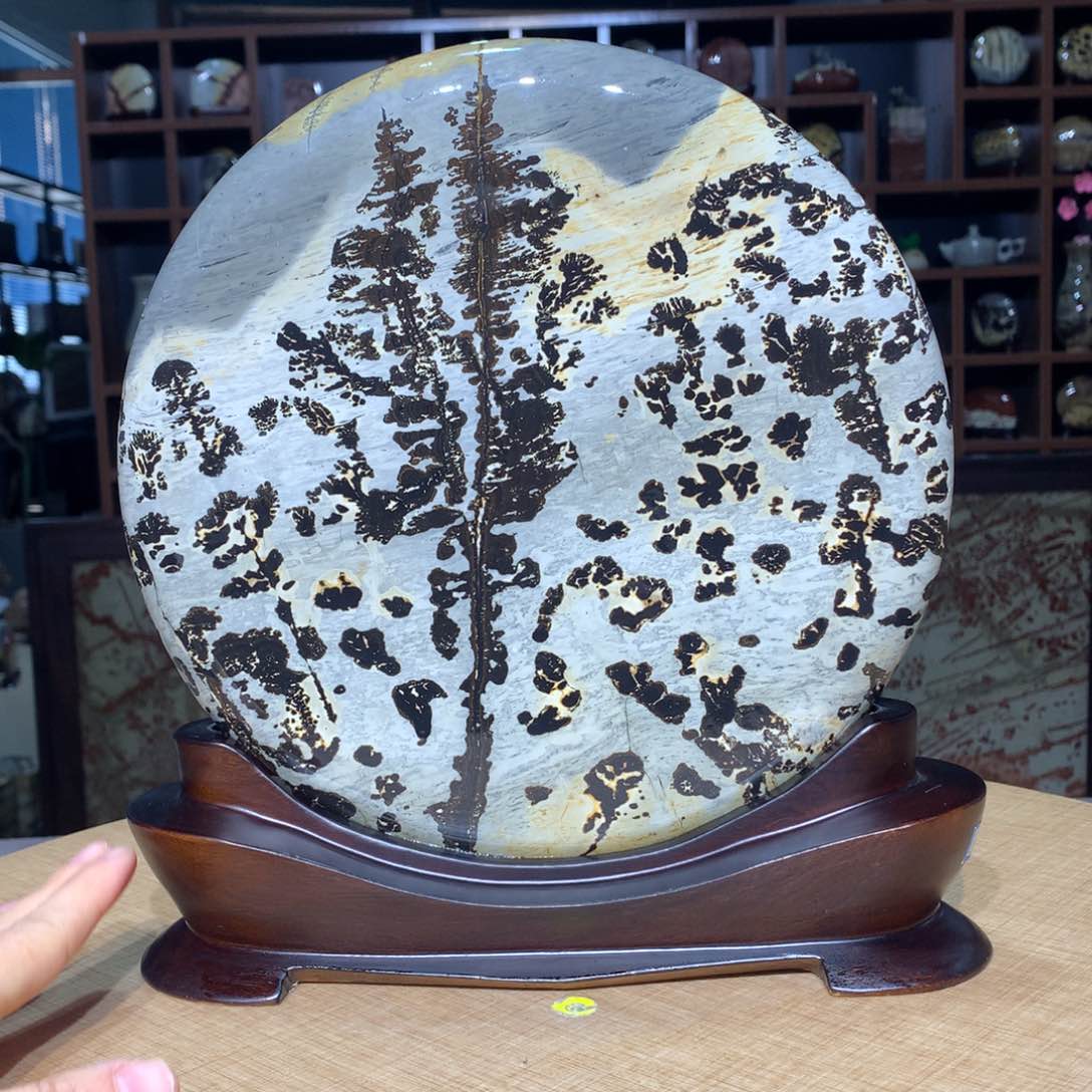 紫砂广西国画石摆件，收藏观赏