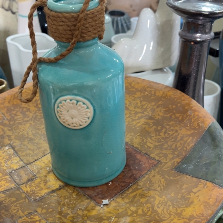 陶瓷花瓶摆件外贸出口（微瑕）高23口4.5公分