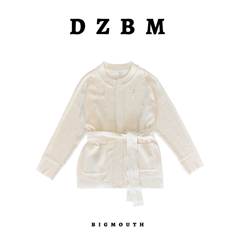 【DZBM】2025早秋新款圆领时尚珍珠设计毛针织衫-S5274