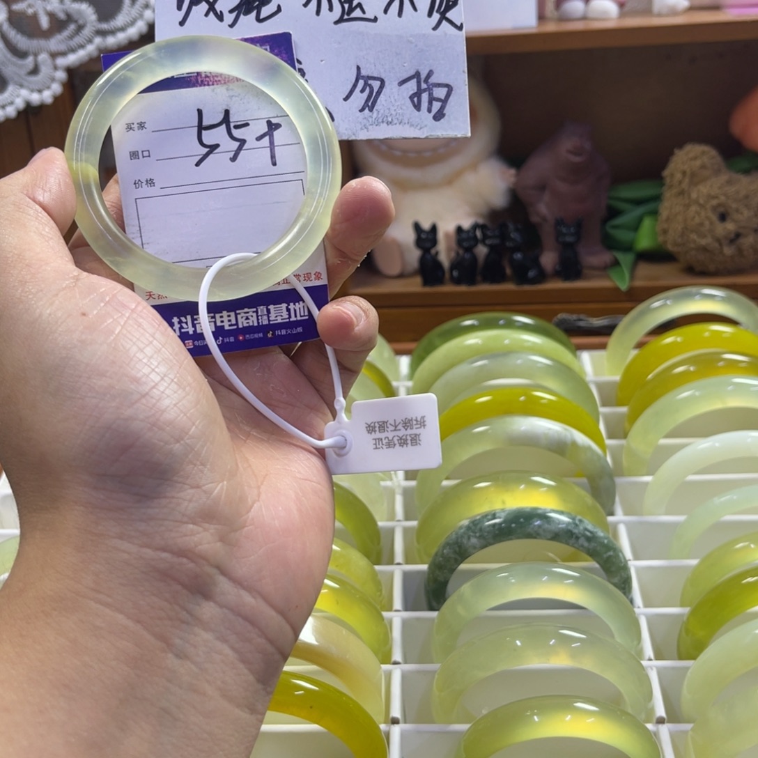 秋***水蛇纹石玉未镶嵌手镯10