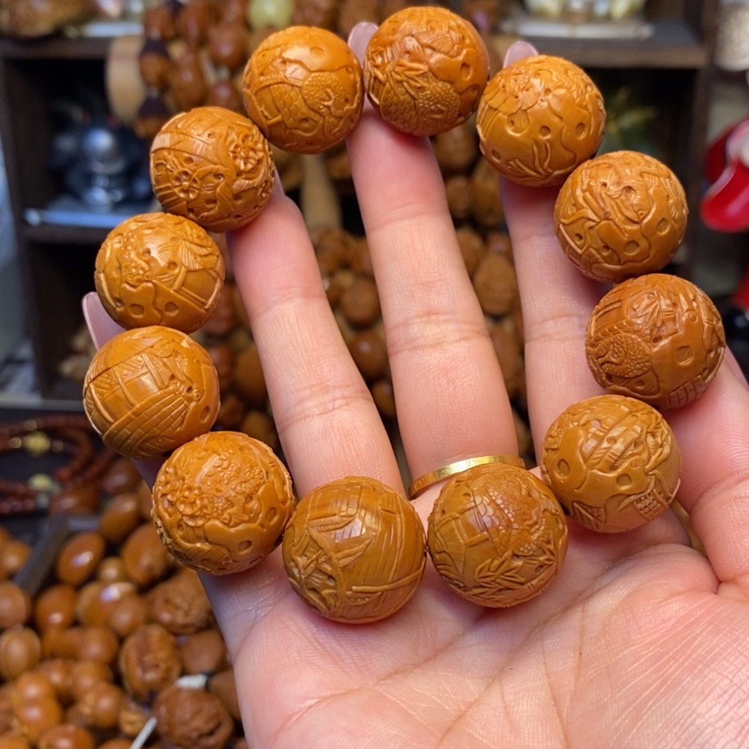 橄榄核手串/手链手工风景园林