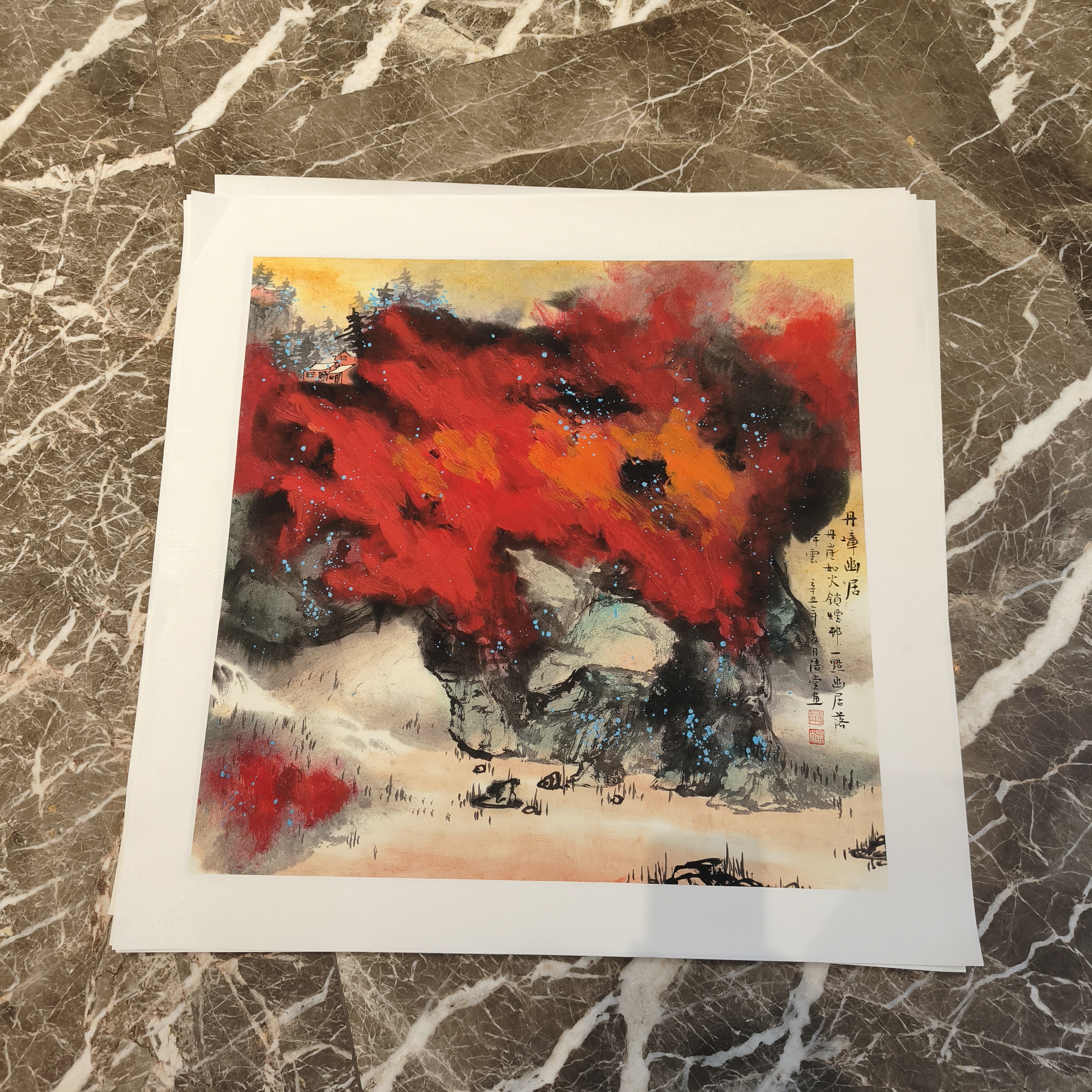 精品现代装饰画白清堂