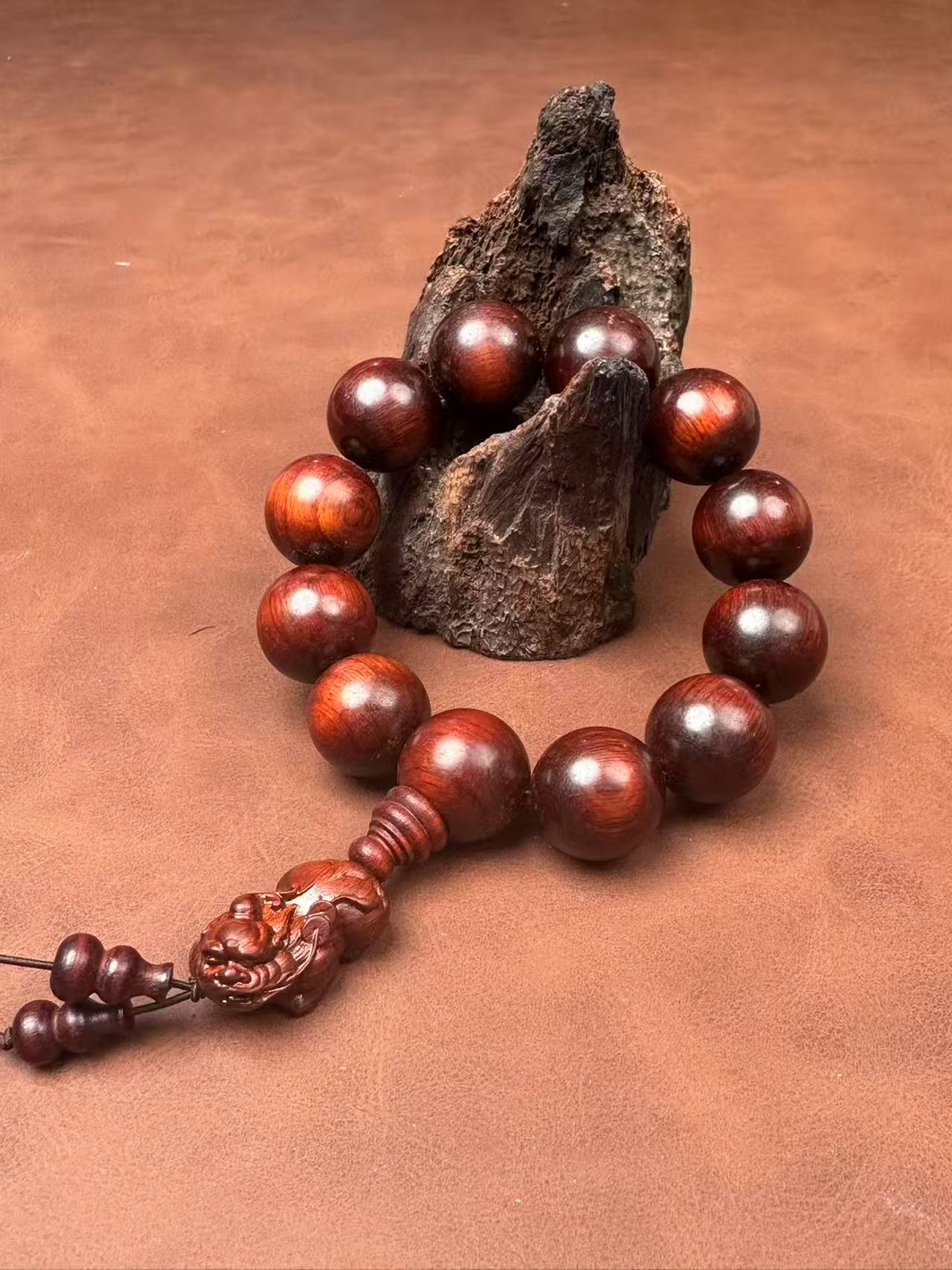 无礼盒  金星紫檀手串  LQ193