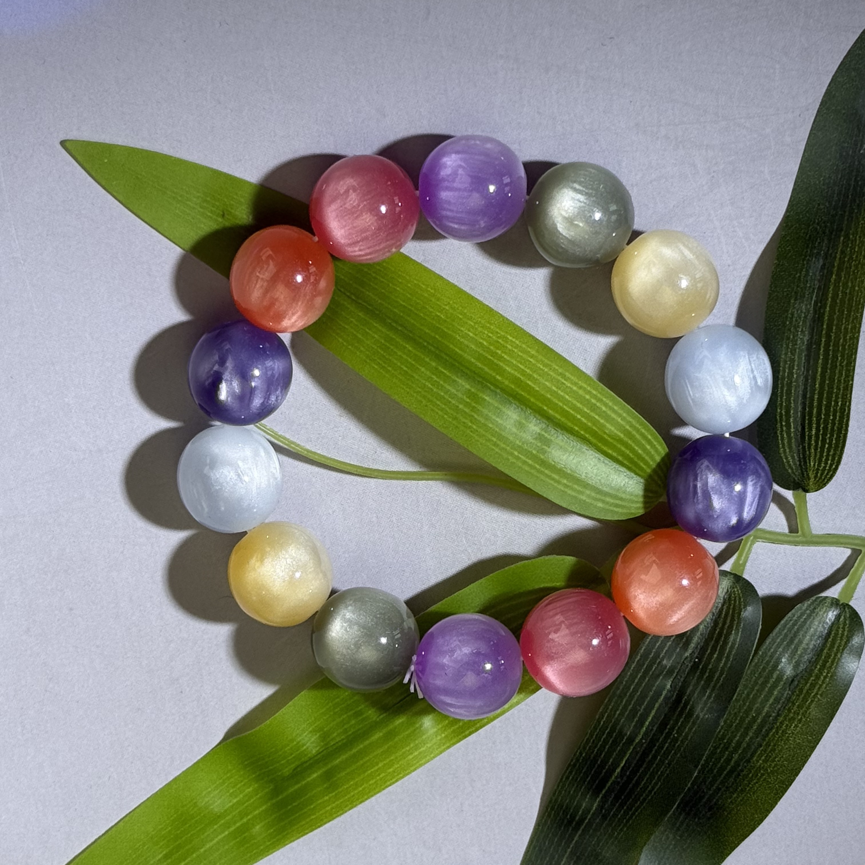 【尚御阁】海云七彩圆珠手串