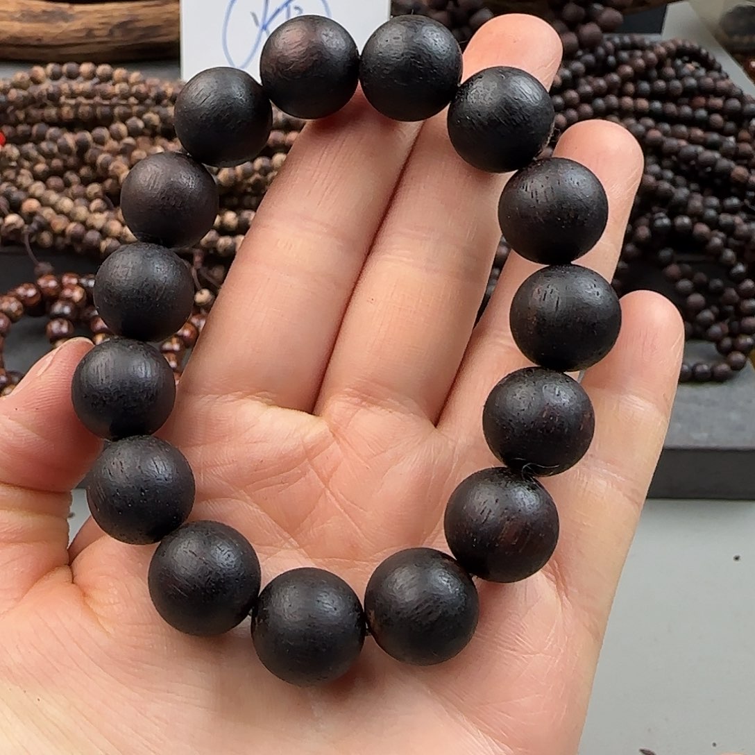 降真香手串/手链1.5紫棋高油高密软结油