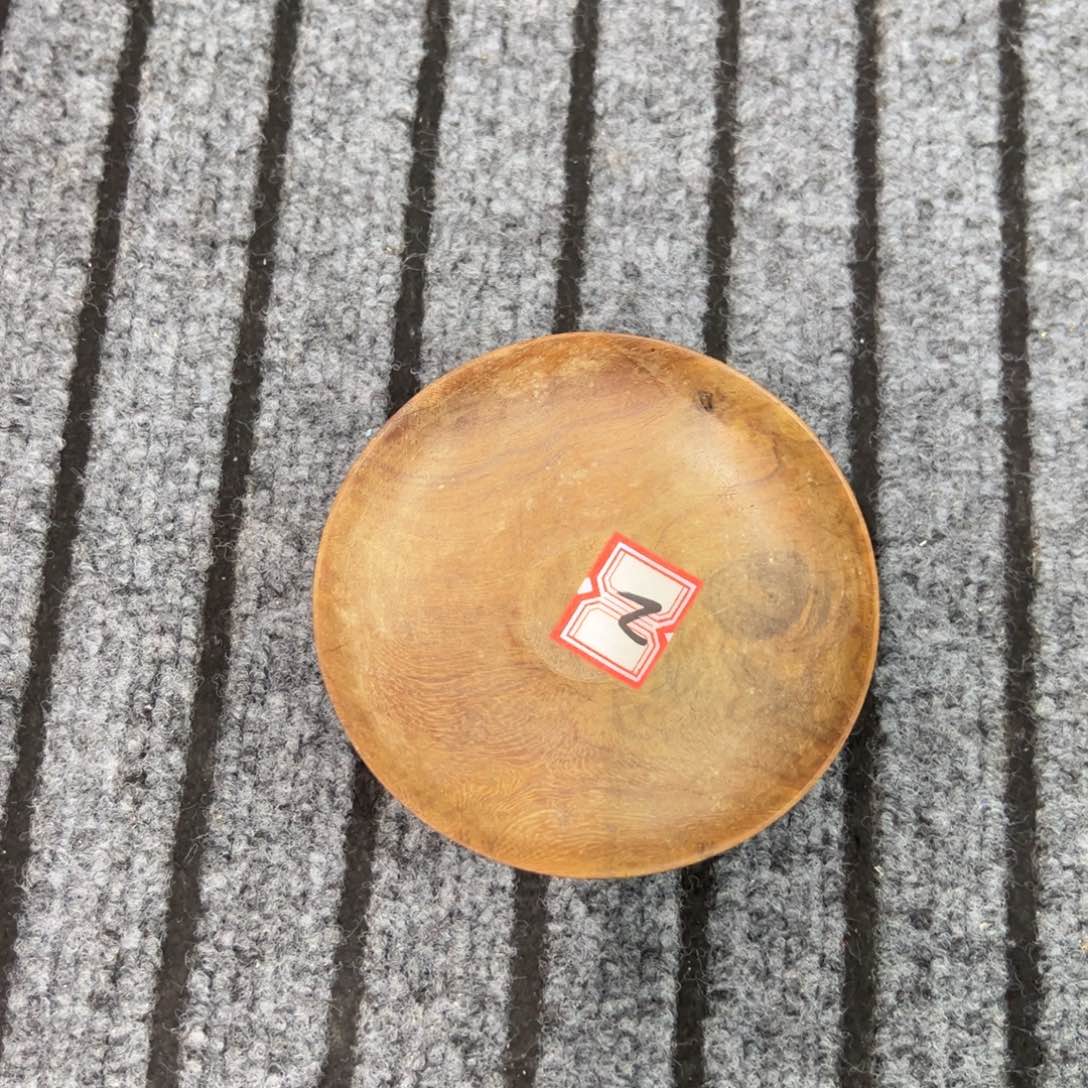 吃***下花梨木圆盘底座老