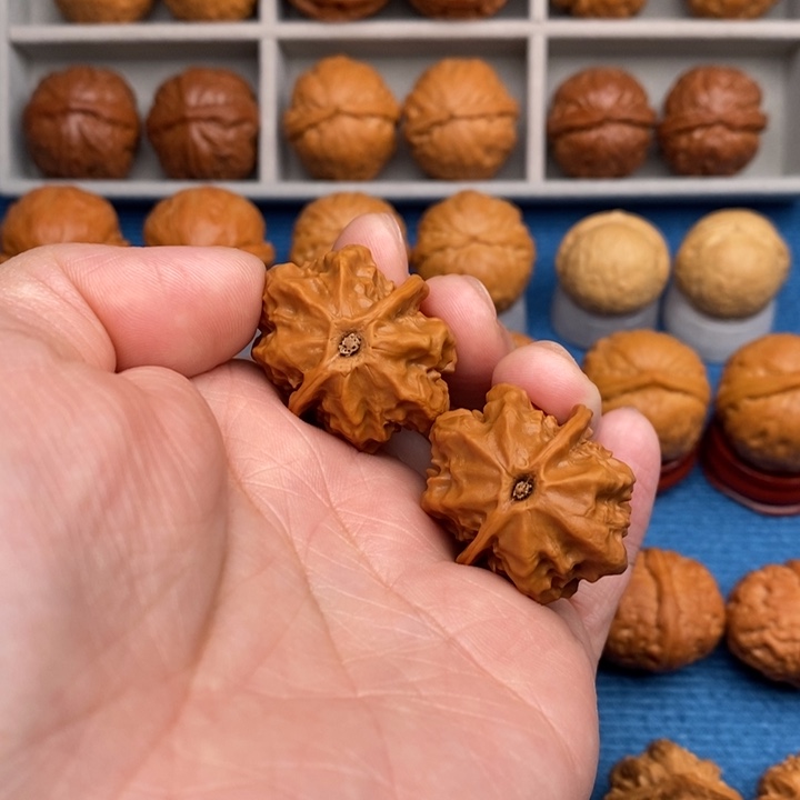 把件文玩核桃蝴蝶龙脊