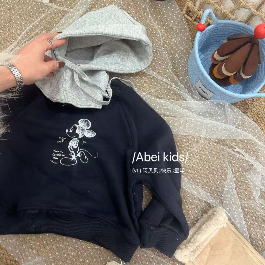 【H2】波妞带帽子的加绒卫衣童装