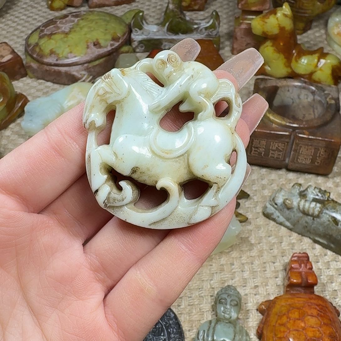 白玉菩提吊坠挂件