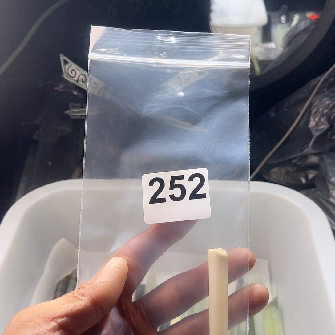 点***点蛇纹石玉未镶嵌发簪
