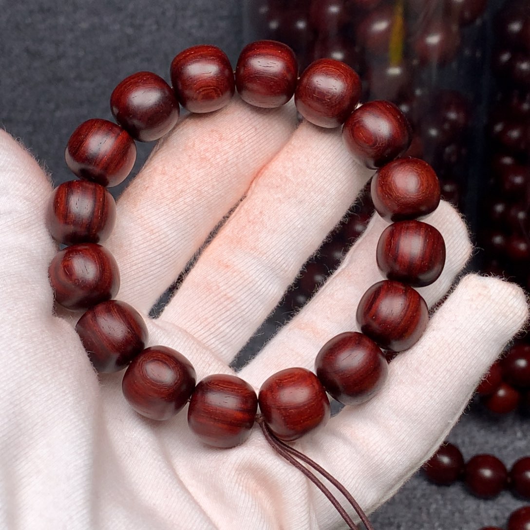檀香紫檀（小叶紫檀）手串/手链印度小叶紫檀原汁原味13×14