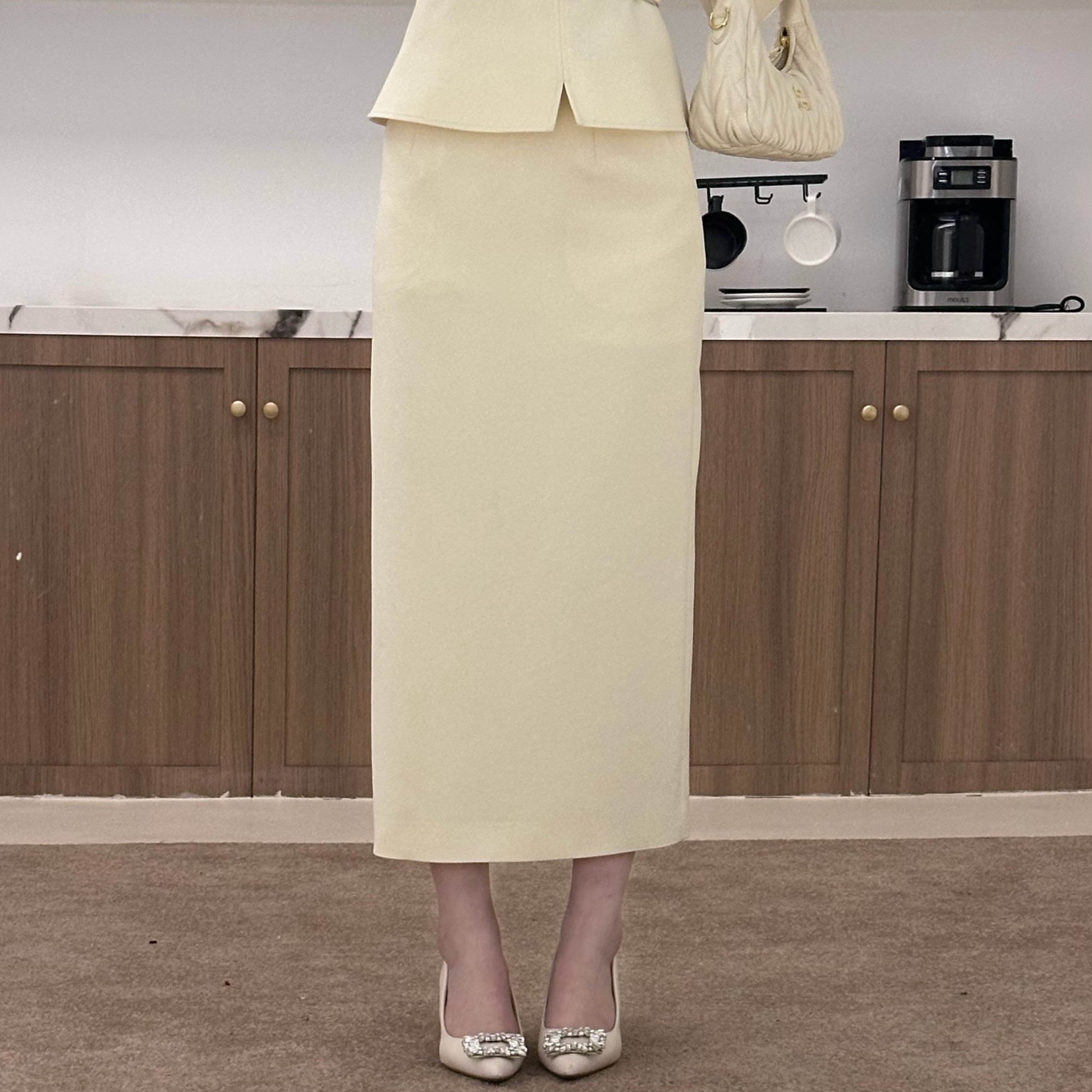 新款【碎落星沉】名媛小香风半身裙气质法式修身包臀裙 LZ1697