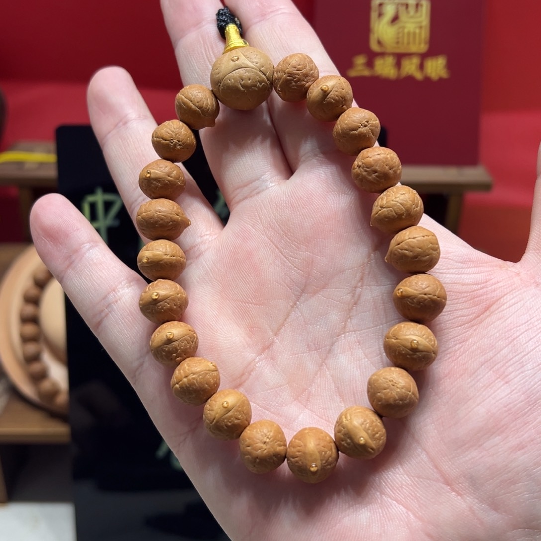 手串凤眼菩提12mm尼泊尔凤眼菩提单圈