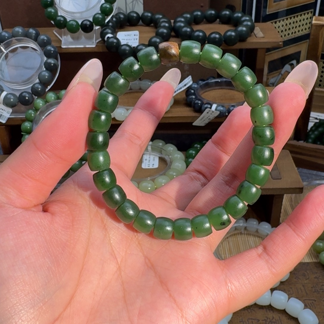 和田玉未镶嵌手链