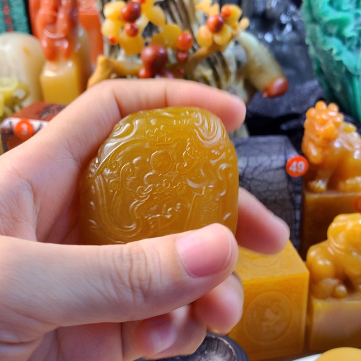 【闪购商品】寿山石白*✨寿山石纯手工雕刻