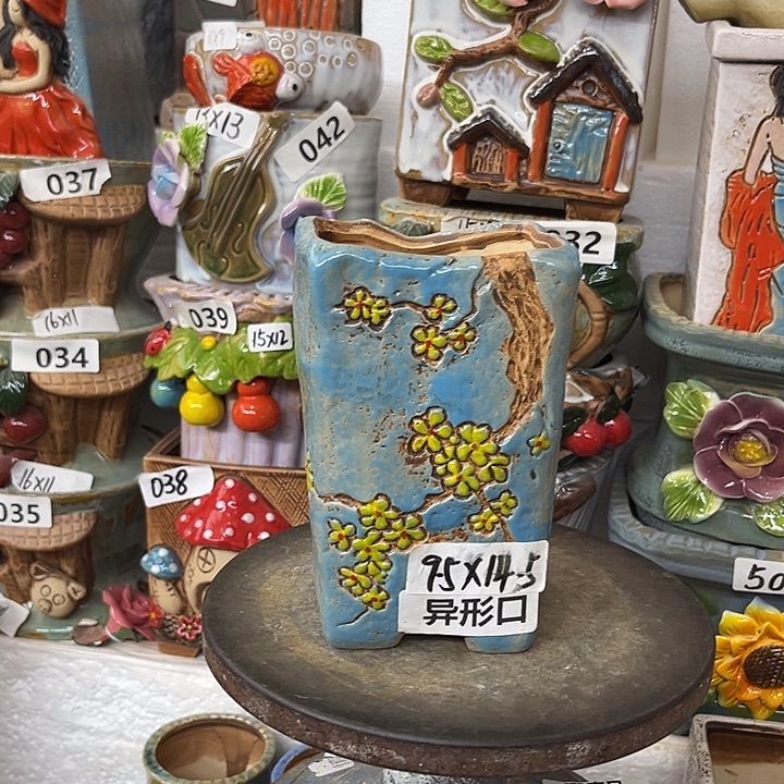 粗陶材质多肉花盆