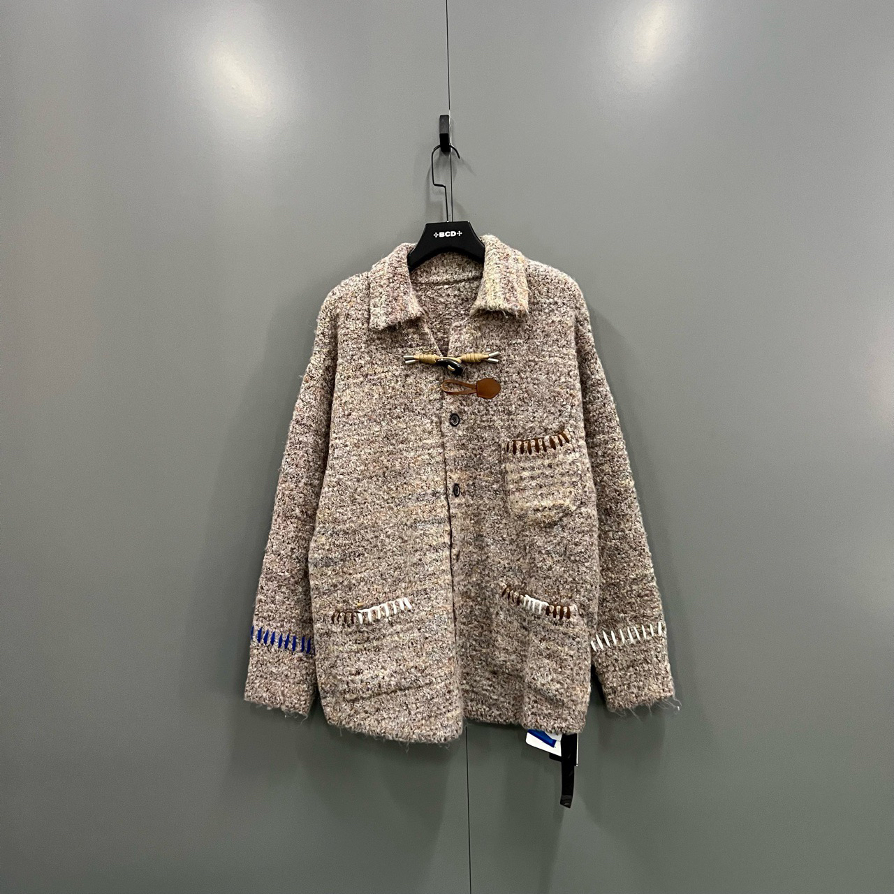 95新 maje (ll) ADER ERROR 米黄色长袖开衫 A2码/bc011472
