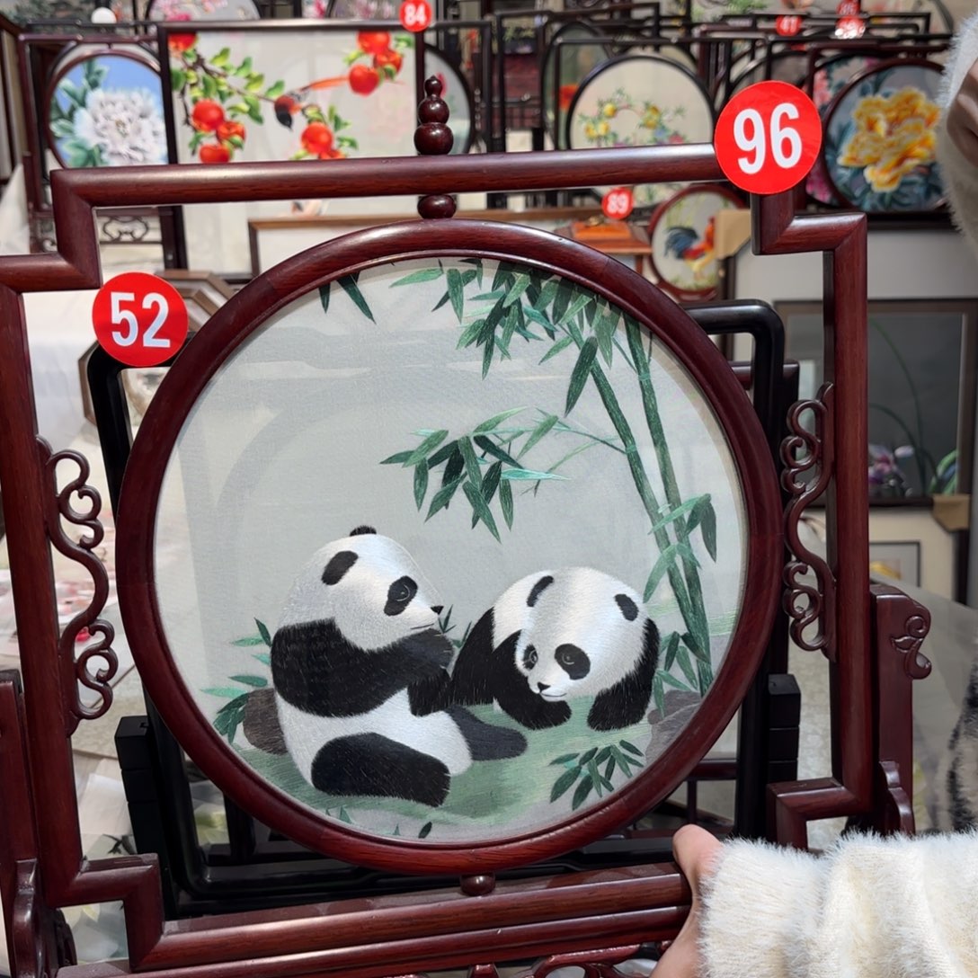 织绣纯手工非遗苏绣摆件