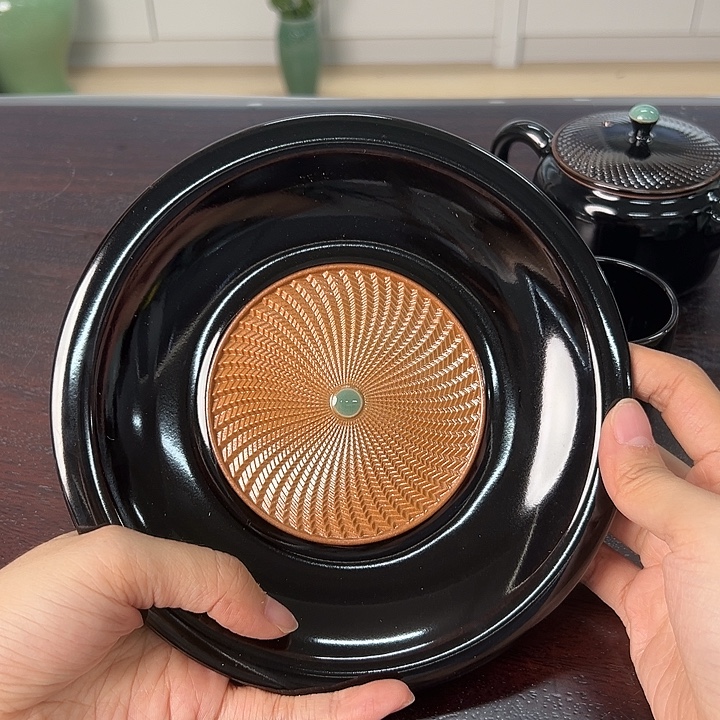 龙泉云间青瓷小米茶器