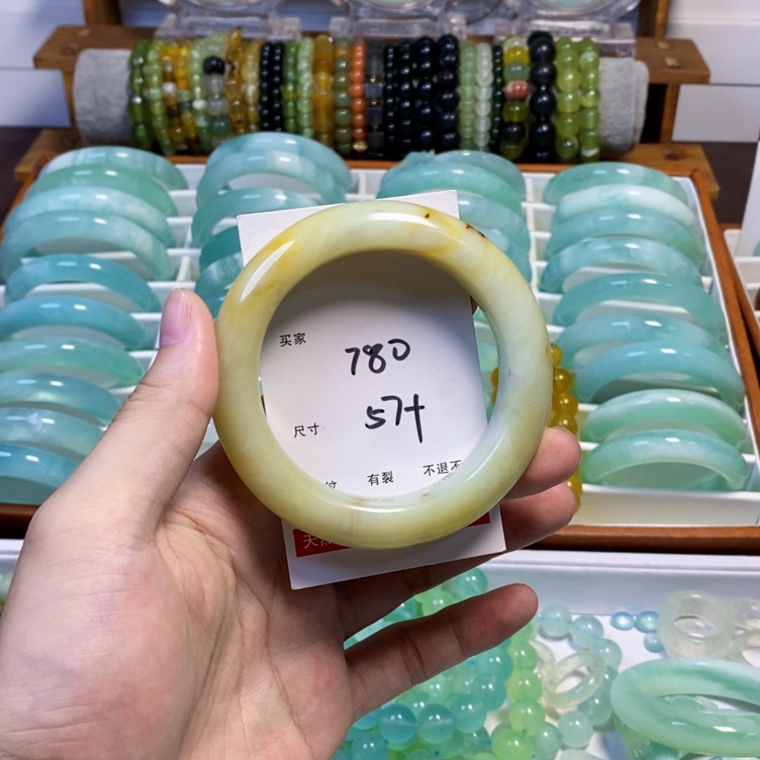 未镶嵌蛇纹石玉手镯