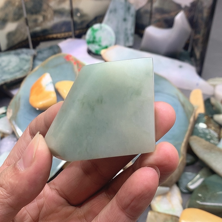 翡翠耳饰未镶嵌昊*轩天然翡翠