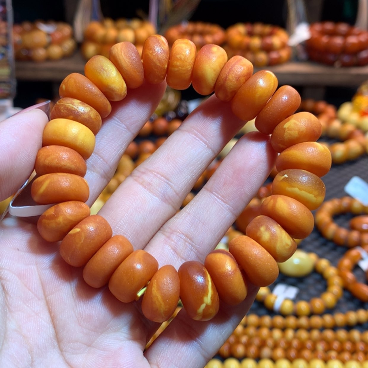 【闪购商品】手链琥珀未镶嵌久*融蜜蜡