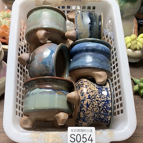 紫砂花盆054瑕疵品口径6厘米左右口不圆
