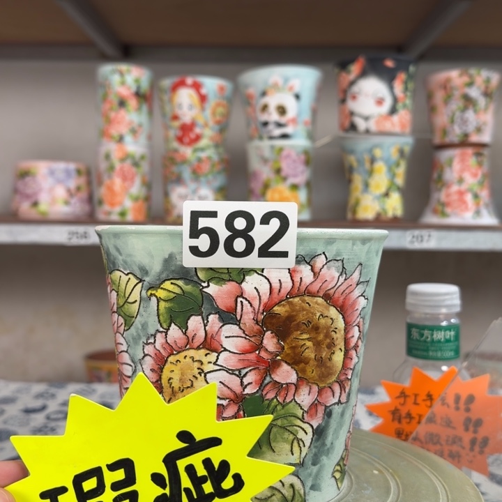 景德镇手绘多肉花盆