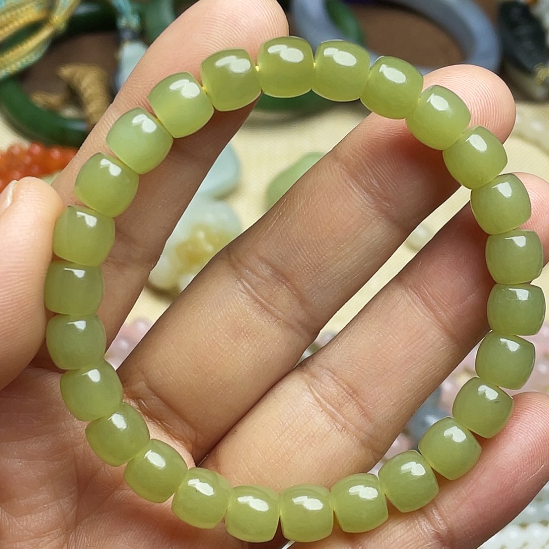 和田玉手串未镶嵌