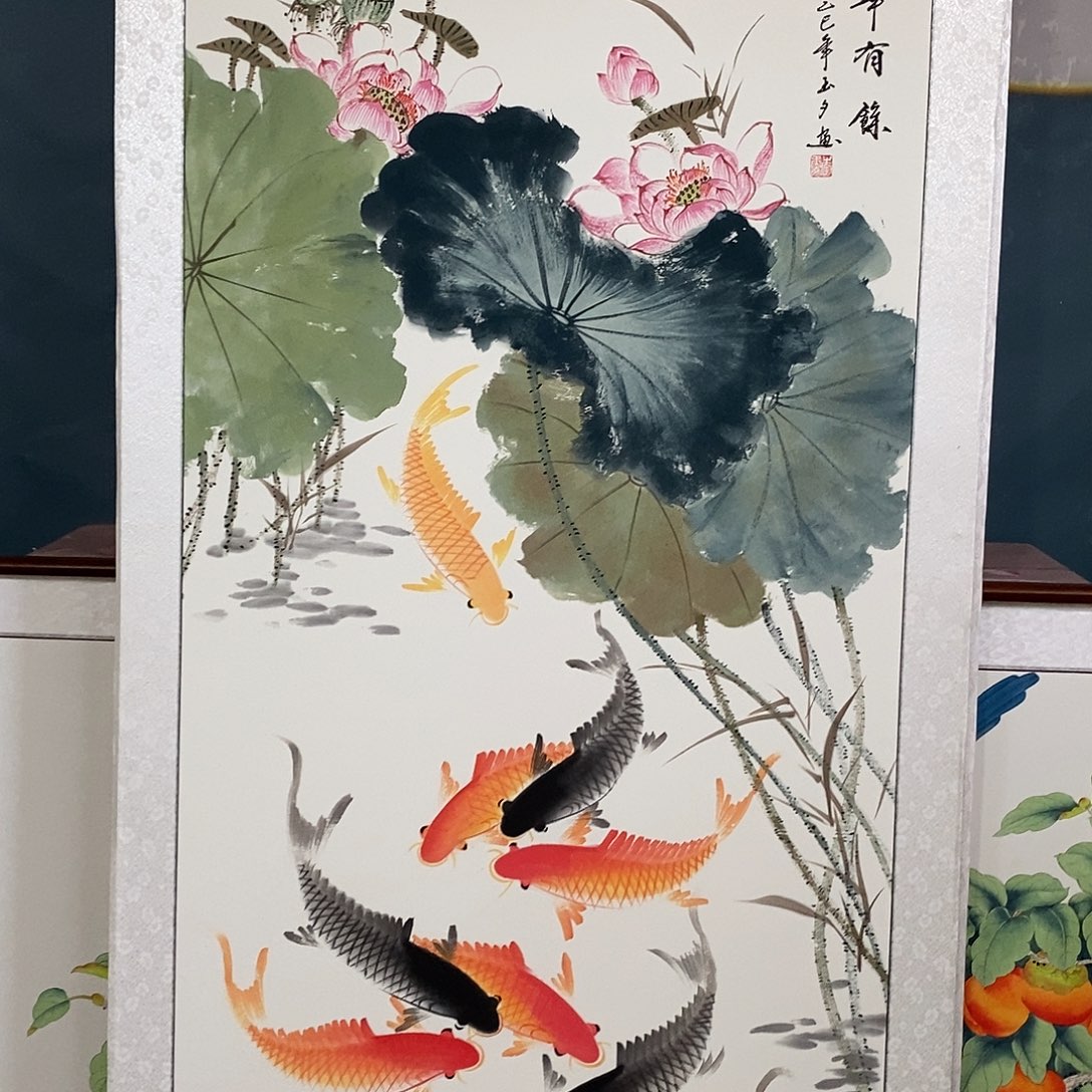 国画带框尺寸82厘米✖️162厘米