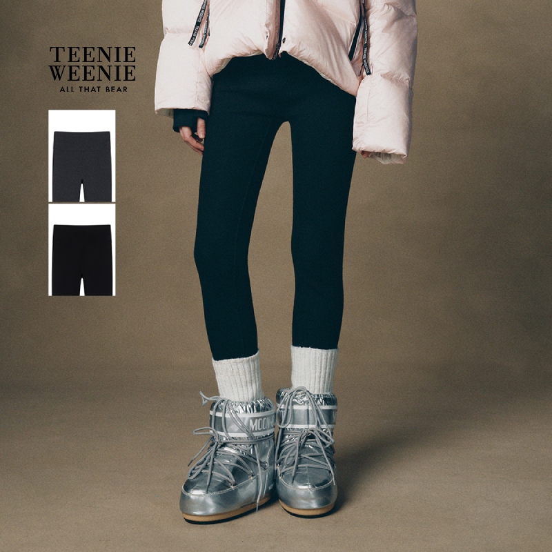 TeenieWeenie小熊女卫裤25女弹力舒适修身高腰打底裤TTTM254VW7A