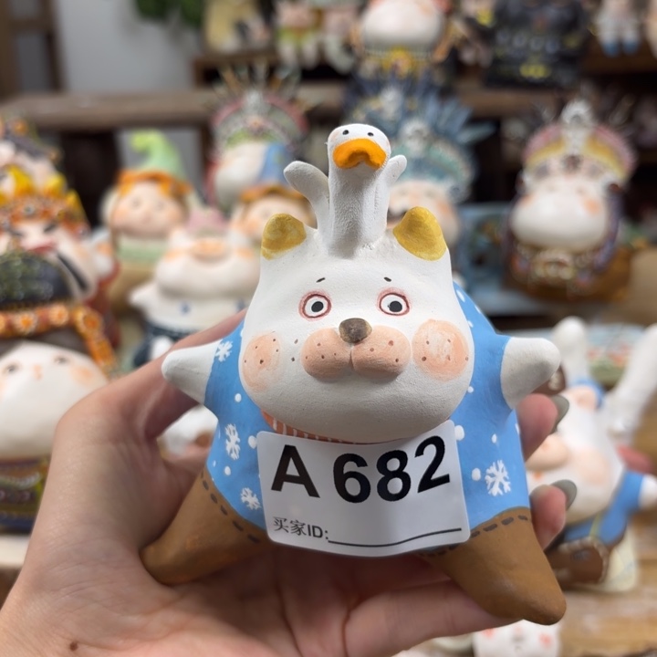 家***宝陶土手捏陶艺摆件
