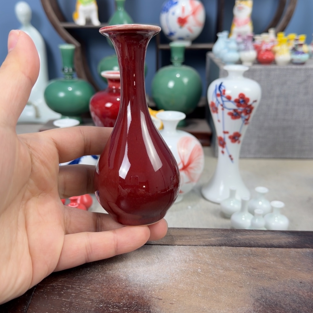 陶瓷手工小花器摆件