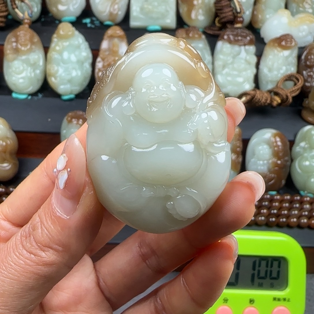 和田玉挂件未镶嵌山****啊