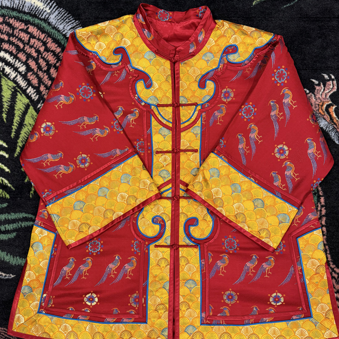 【翟鸟】云肩款宋锦