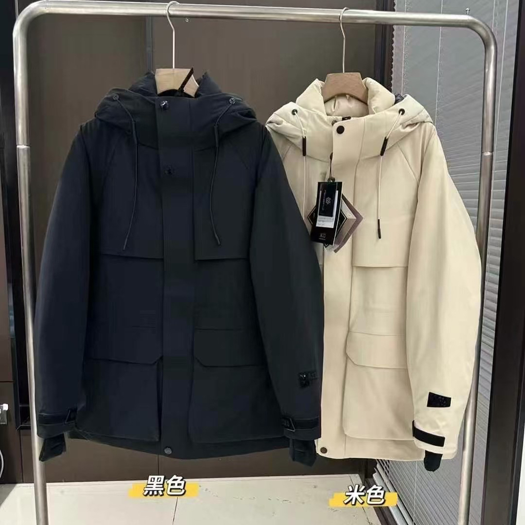 防水拉链连帽派克休闲抽绳男女同款上衣情侣装